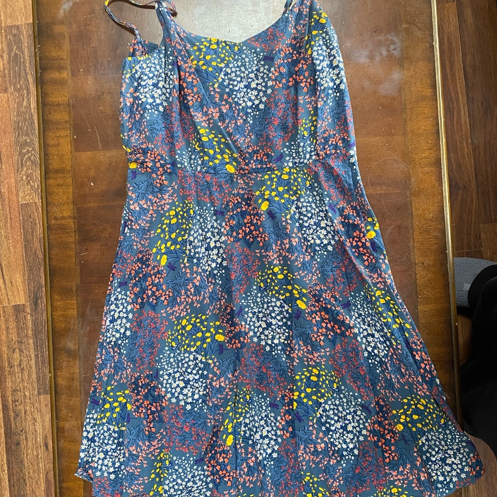 Floral Blue Women's Dress